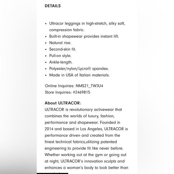 ULTRACOR Lux Knockout Star-Print Ankle Leggings size M - Picture 7 of 8